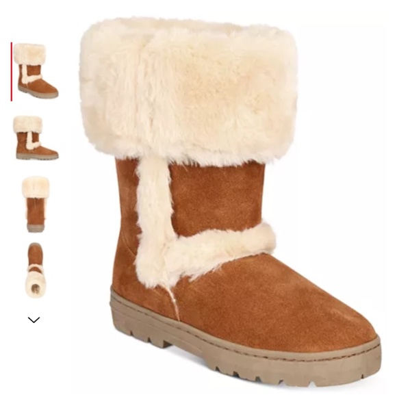 Style & Co. Shoes - Style&Co for Macy’s tan and chestnut Ugg like boot